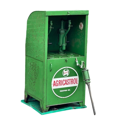 19 - A large Agricastrol Tractor Oil dispenser 69x63x141cm.