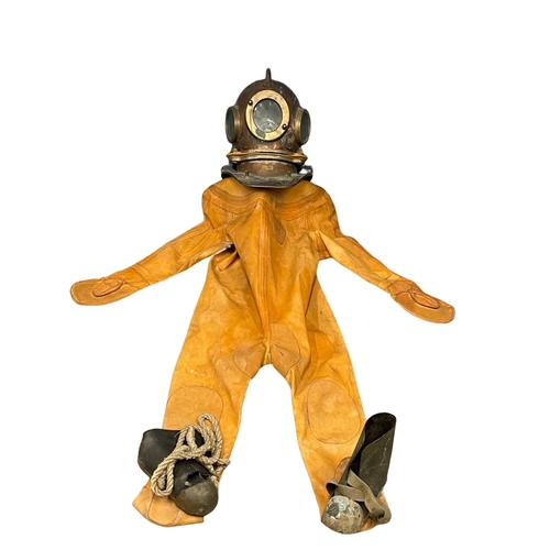 32 - An authentic Deep Sea Divers suit.