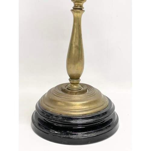 1 - A tall Victorian double burner oil lamp. 61.5cm