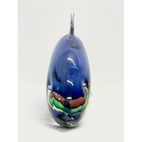 7 - A large Oball Murano Art Glass dolphin. 44x23cm