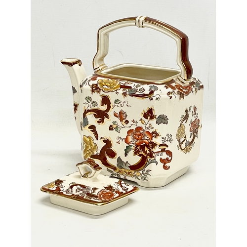 68 - A Mason’s Brown Velvet teapot. 21x23cm