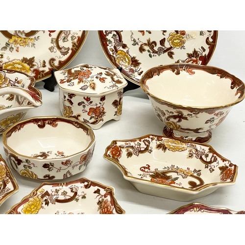 71 - 12 pieces of Mason’s Brown Velvet pottery.