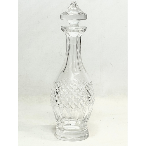 43 - A large Waterford Crystal ‘Colleen’ pattern decanter. 33.5cm.