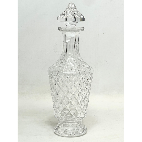 44 - A large Waterford Crystal ‘Adare’ pattern decanter. 32cm.