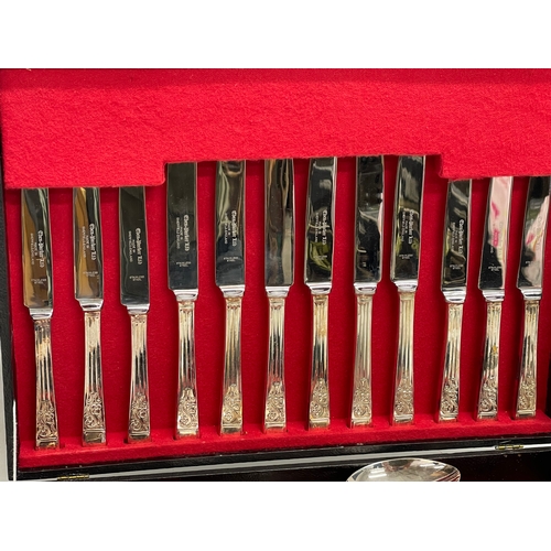 151 - A large canteen of cutlery. 38x27x7cm