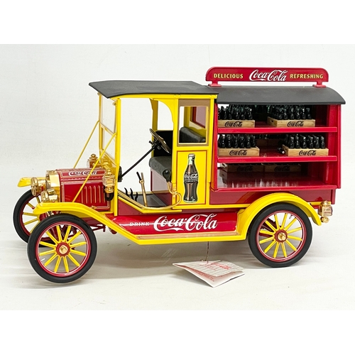 196 - A Franklin Mint Precision Models Ford Model T Delivery Truck. Coca Cola. 24x14cm