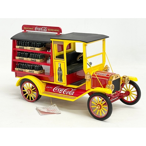 196 - A Franklin Mint Precision Models Ford Model T Delivery Truck. Coca Cola. 24x14cm