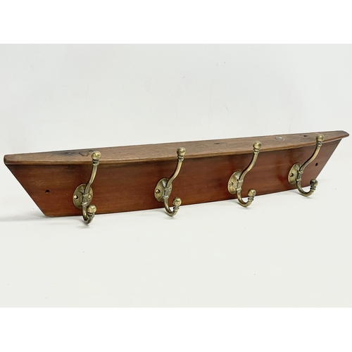 267 - A vintage hat and coat rack. 71cm