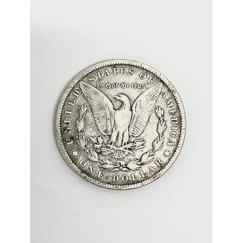 524 - An 1883 USA silver dollar.