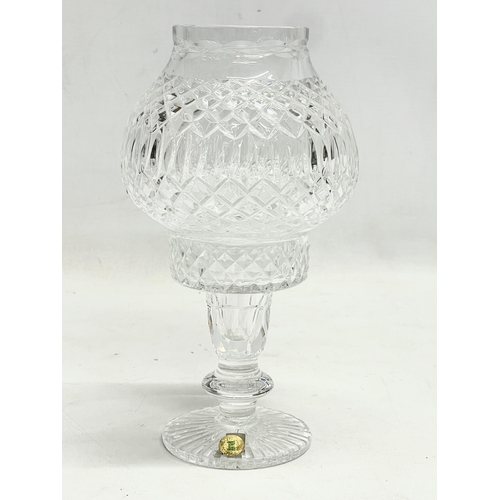 799 - A quantity of mostly Tyrone Crystal. Tea light measures 21.5cm.