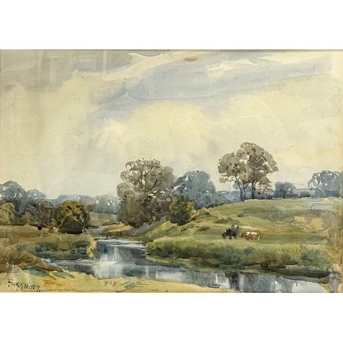 35 - A watercolour by Frank McKelvey. Painting measures 34x24cm. Frame 54x45cm