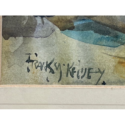 35 - A watercolour by Frank McKelvey. Painting measures 34x24cm. Frame 54x45cm