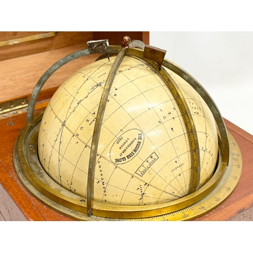 37 - The Husun Star Globe by Henry Hughes & Son LTD, London. Circa 1920. 27x26x28cm