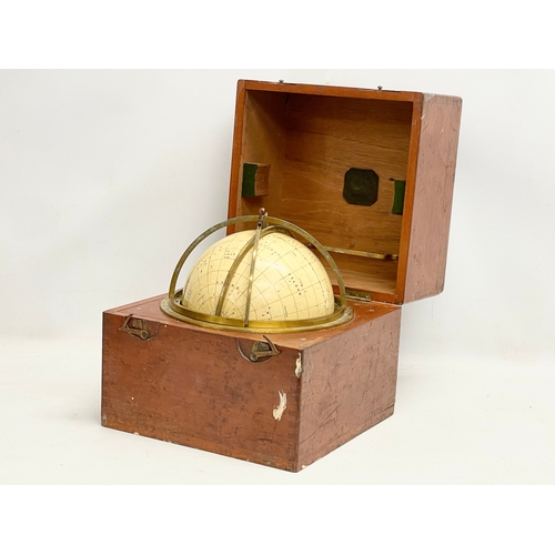 37 - The Husun Star Globe by Henry Hughes & Son LTD, London. Circa 1920. 27x26x28cm