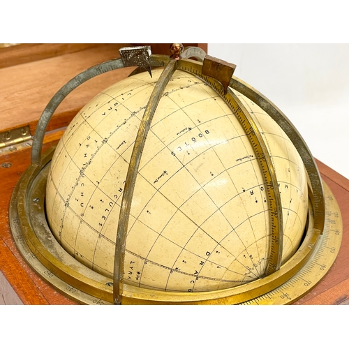 37 - The Husun Star Globe by Henry Hughes & Son LTD, London. Circa 1920. 27x26x28cm