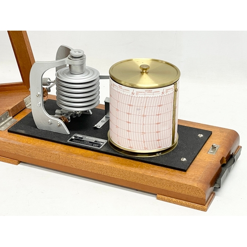 39 - A vintage barograph by Feingeratebau. Germany. 35x18x18cm