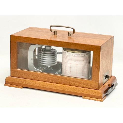 39 - A vintage barograph by Feingeratebau. Germany. 35x18x18cm