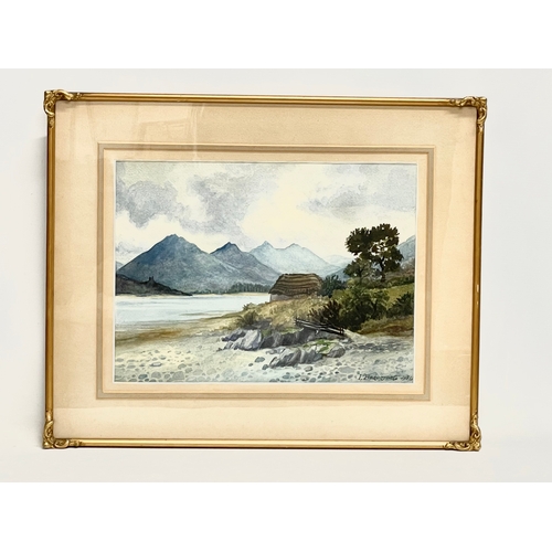 40 - A watercolour by I. Beaumont. Dated 1931. Painting measures 38x28cm. Frame 55x44cm.