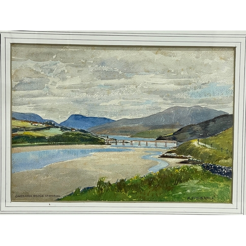 45 - A watercolour by Henry Echlin Neill. Gwebarra Bridge, Co Donegal. Painting measures 35x24cm. Frame 5... 