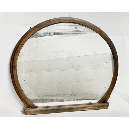 46 - A large Robert Strahan of Dublin, 19th century overmantle mirror. 137x110cm