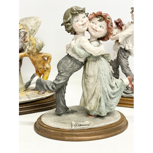 789 - 4 figures. Capodimonte and Florence. Largest 28x26cm. Tall measures 29cm.