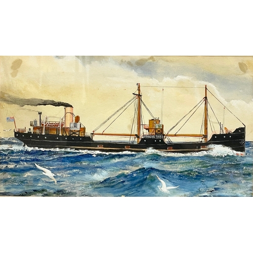 92 - A watercolour by Henry Robertson. Painting measures 27x16cm. Frame 37.5x25.5cm