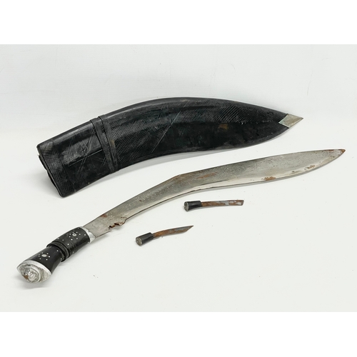 286 - A large Gurkha style knife. 63cm