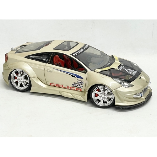 213 - A large 2004 Kentoys Toyota Celica TRD racing car. 37cm