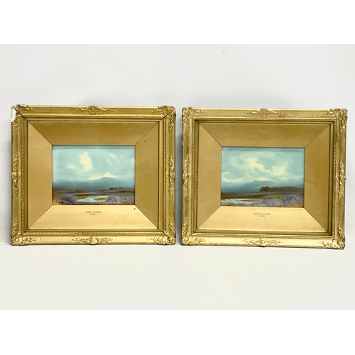 54 - 2 late 19th century oil paintings by George Gray. Paintings 18x13cm. Frame 34x29cm