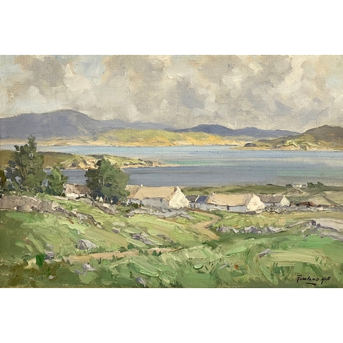 61 - An oil painting by Rowland Hill. Mulroy Bay, Co Donegal. Painting 50x35cm. Frame 62x47cm.