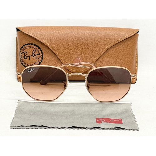 532 - A pair of ladies Ray Ban sunglasses in case.