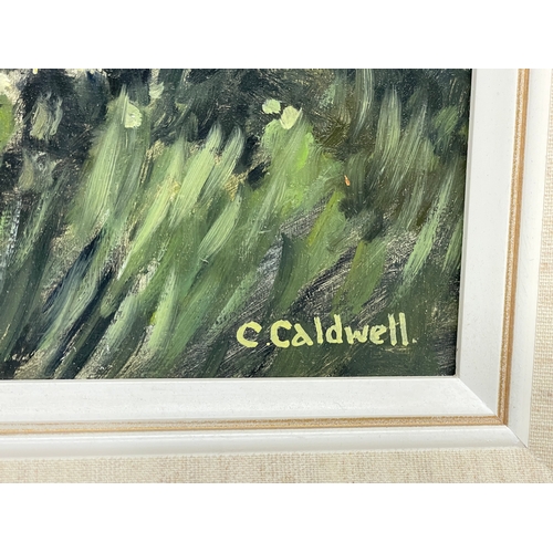 112 - An oil painting by Charles Caldwell. Painting measures 60x42cm. Frame 72x54cm.