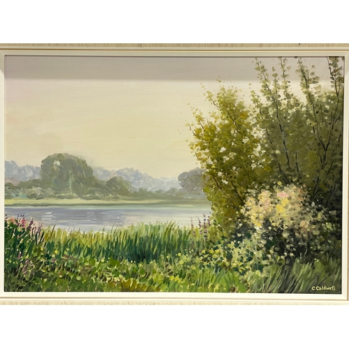 112 - An oil painting by Charles Caldwell. Painting measures 60x42cm. Frame 72x54cm.