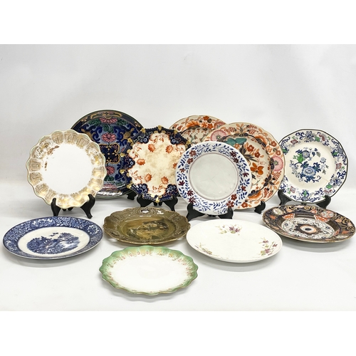 179 - A collection of 19th and early 20th century plates. Dresden, Wedgwood, Doulton Burslem, Royal Doulto... 