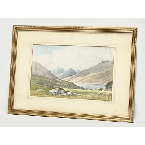 119 - A watercolour by G.W. Morrison. Silent Valley. Painting measures 46x29cm. Frame 70x50cm