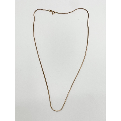 549 - A 9ct gold chain 3.70 grams.