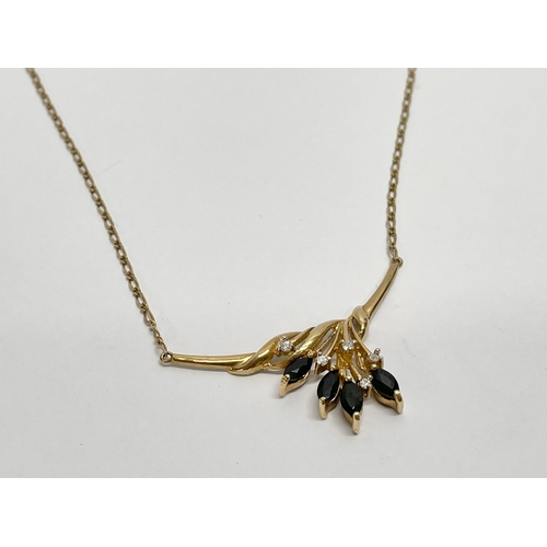 551 - A 9ct gold necklace. 4.49 grams.