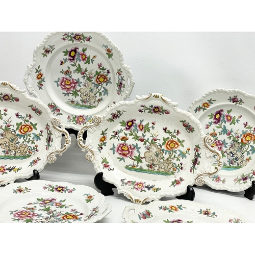 350 - A collection of 19th century pottery dinnerware.