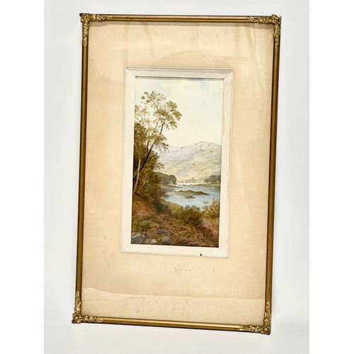 189 - A watercolour by J.W. Carey. Killarney. 1931. Painting measure 14x27cm. Frame 32x49.5cm