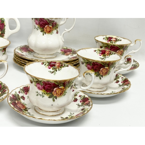 414 - A 20 piece Royal Albert Old Country Roses tea set.