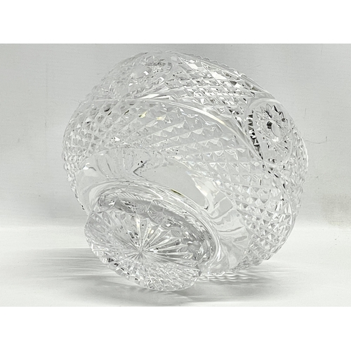 466 - A large Tyrone Crystal ‘Armagh’  bowl. 21x14.5cm