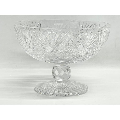 467 - A large Tyrone Crystal bowl. 22x16cm