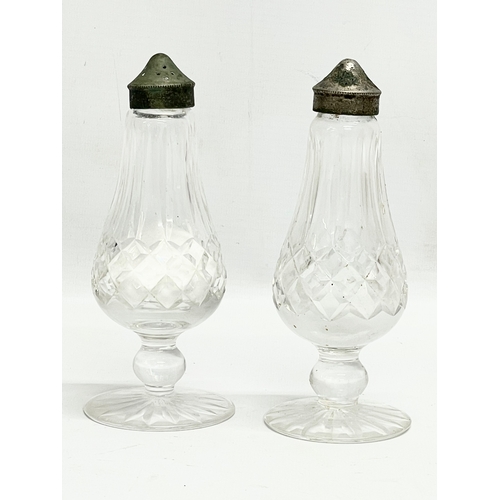 658 - A pair of Waterford Crystal shakers. 15cm