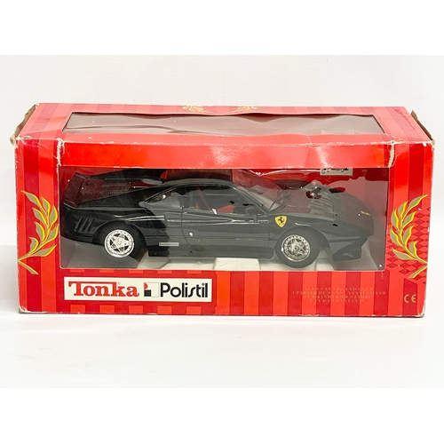 230 - A Tonka Polistil 1984 Ferrari GTO. Box measures 34x15x15cm.