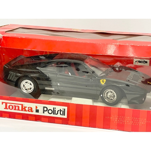 230 - A Tonka Polistil 1984 Ferrari GTO. Box measures 34x15x15cm.