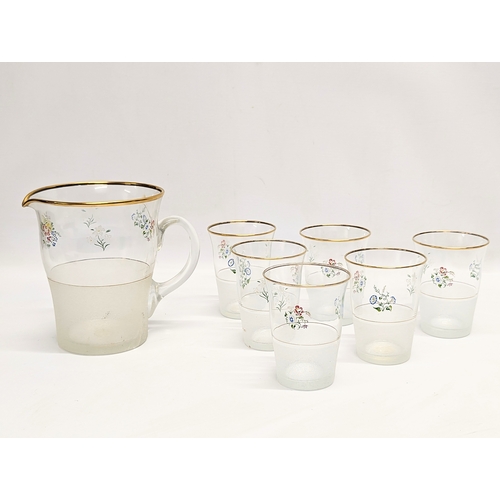 666 - A 1960s Mid Centiry glass drinking set by Pirelli