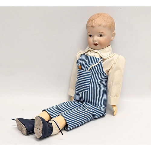 192 - A late 19th / early 20th century Simon & Halbig bisque doll, Germany. 37cm