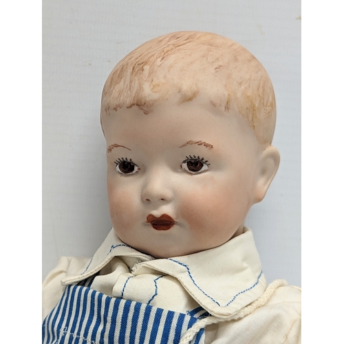 192 - A late 19th / early 20th century Simon & Halbig bisque doll, Germany. 37cm