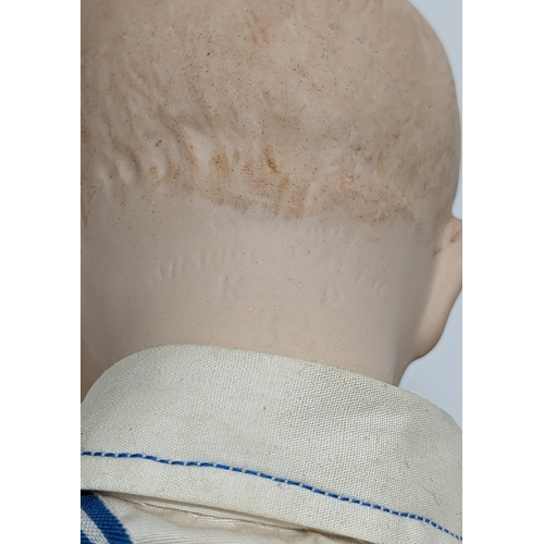 192 - A late 19th / early 20th century Simon & Halbig bisque doll, Germany. 37cm