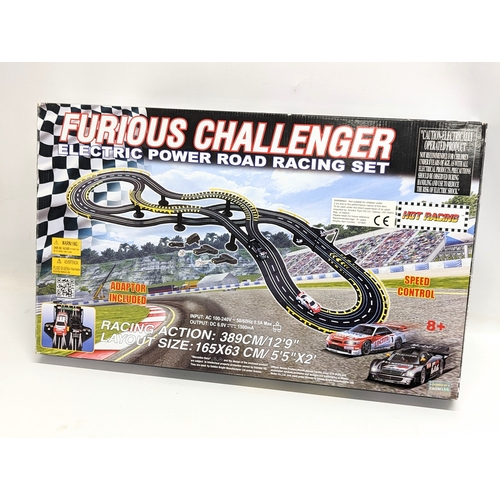 237 - A Furious Challenger Electric Power Road Racing Set